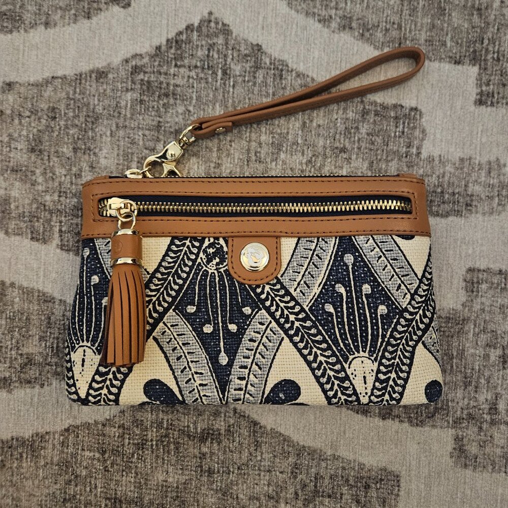 Spartina 449 Tassel Wristlet Ashley River Print
